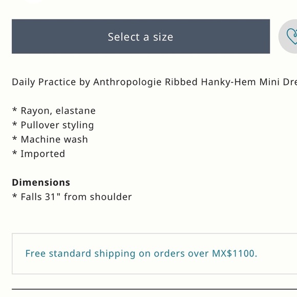 NWT DAILY PRACTICE x ANTHROPOLOGIE | Tennis Ribbed Hanky-Hem Mini Dress | XS - Picture 4 of 12